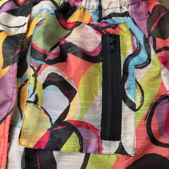 Luii Anthropologie Colorful Lightweight Hooded Zip Jacket Size M - Picture 8 of 9